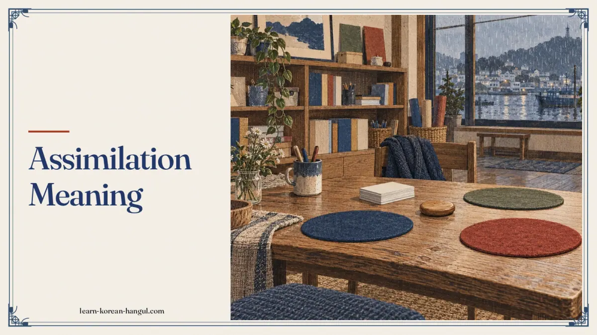 Assimilation Meaning