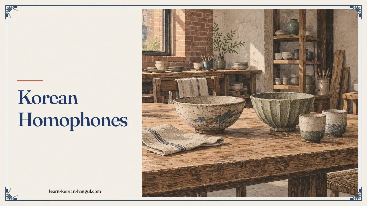 Korean Homophones