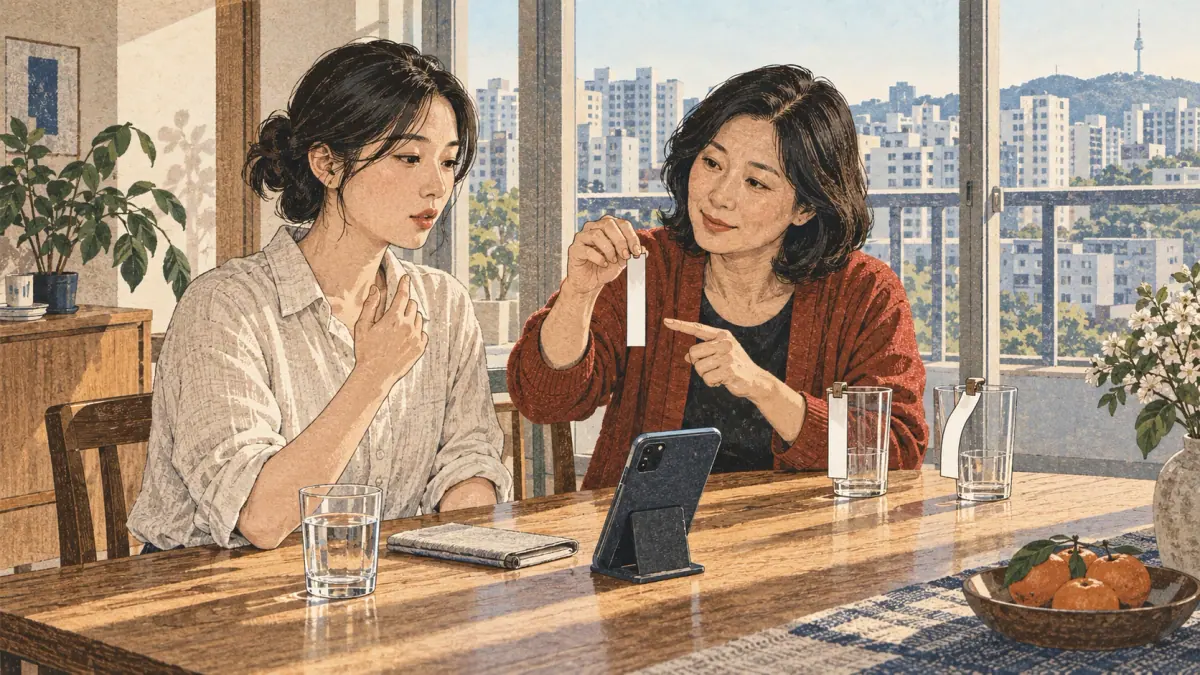Illustrated Korean pronunciation practice