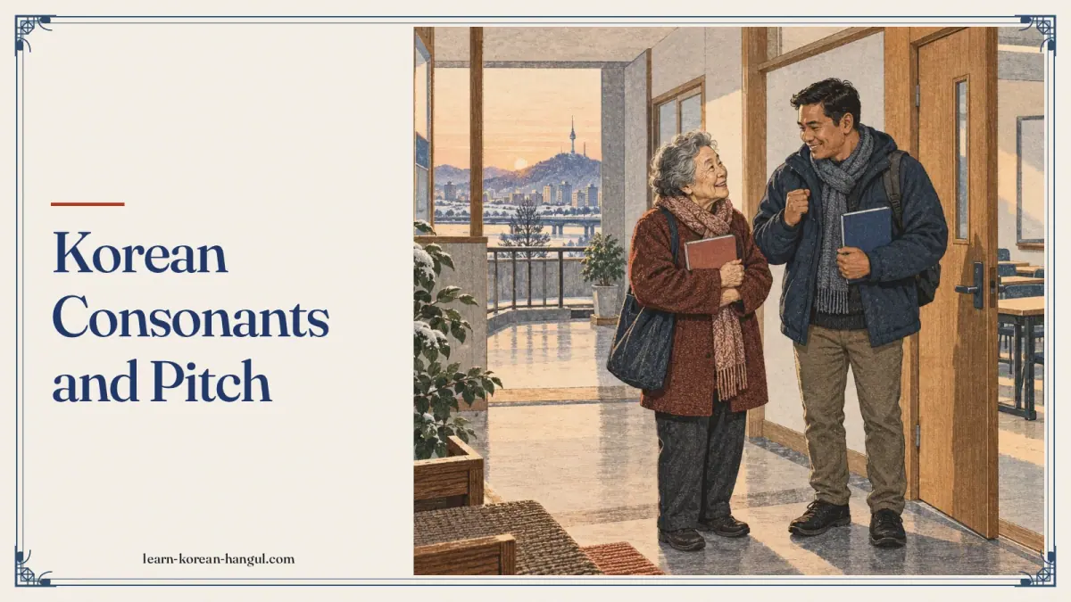 Korean Consonants and Pitch