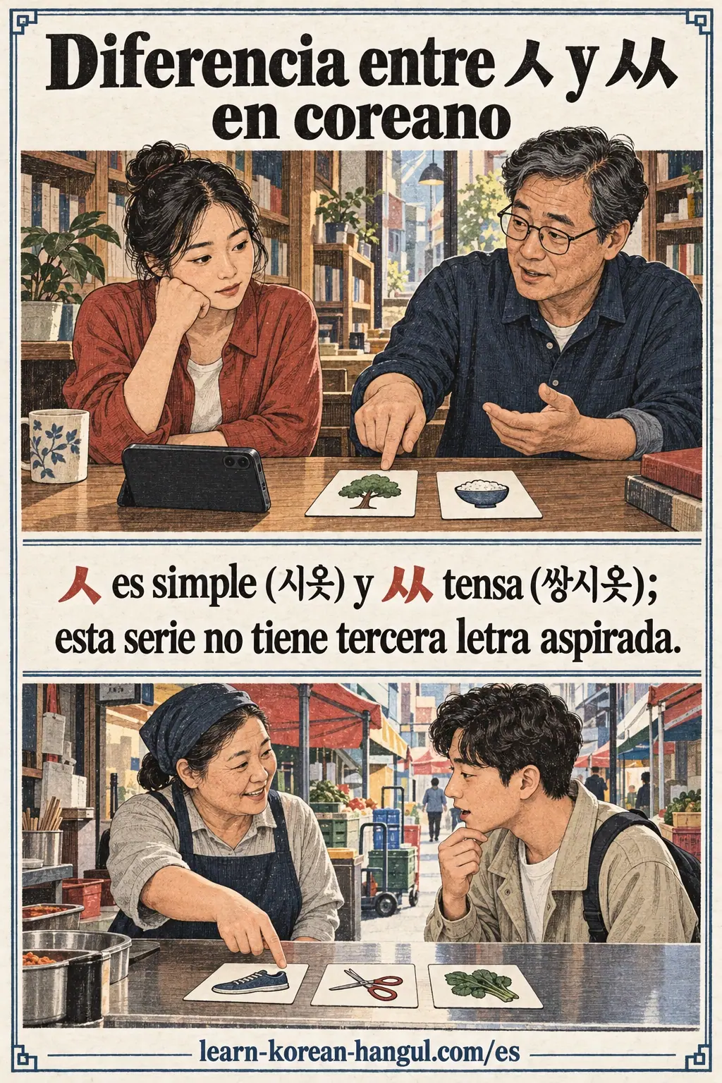 Ejemplos de coreano:
