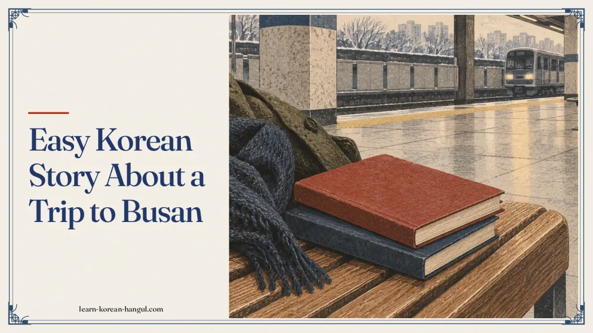 Easy Korean Story About a Trip to Busan