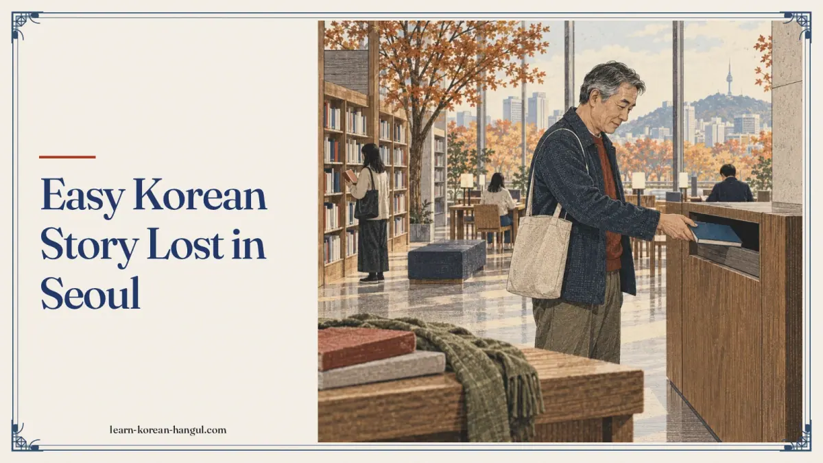 Easy Korean Story Lost in Seoul