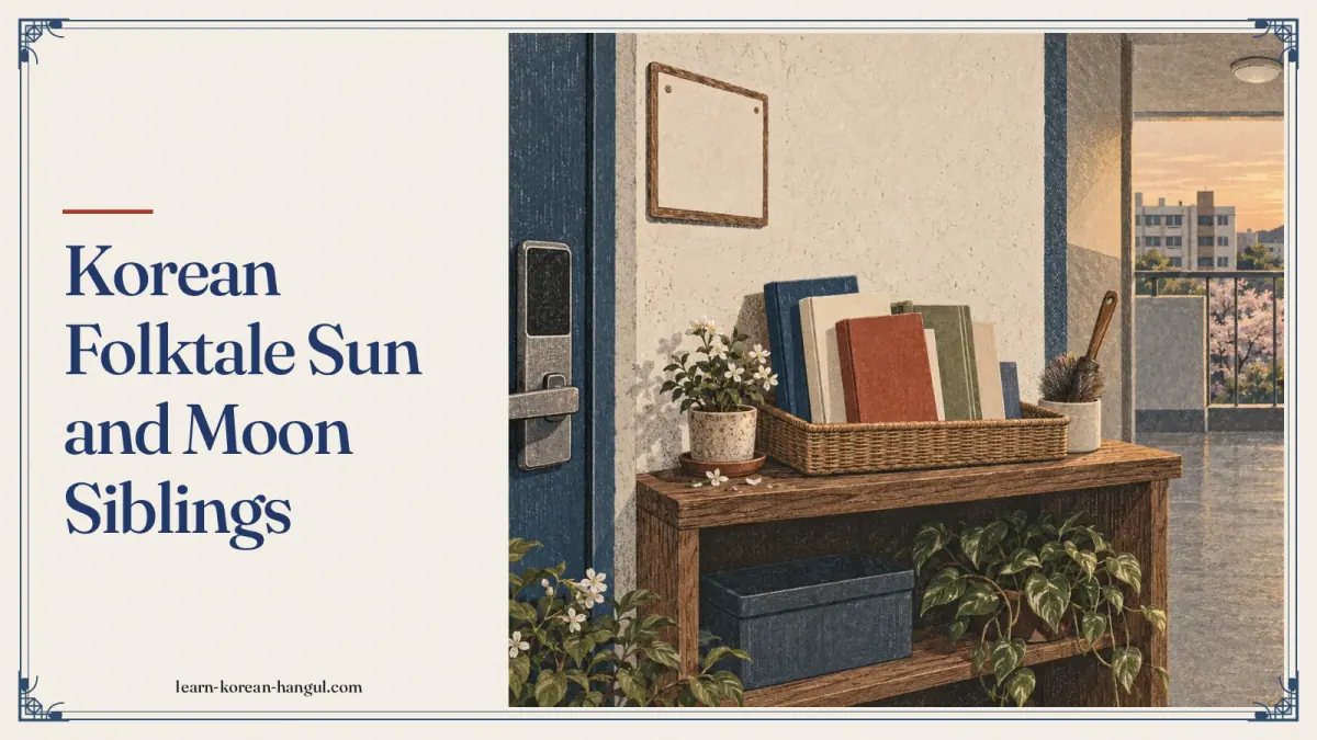 Korean Folktale Sun and Moon Siblings