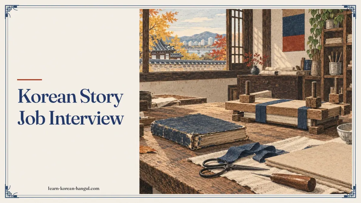 Korean Story Job Interview