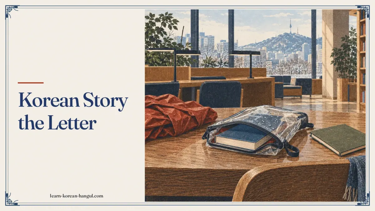 Korean Story the Letter
