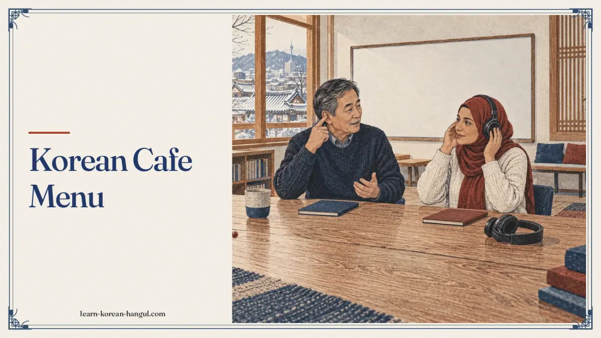 Korean Cafe Menu