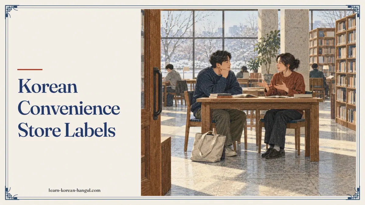 Korean Convenience Store Labels