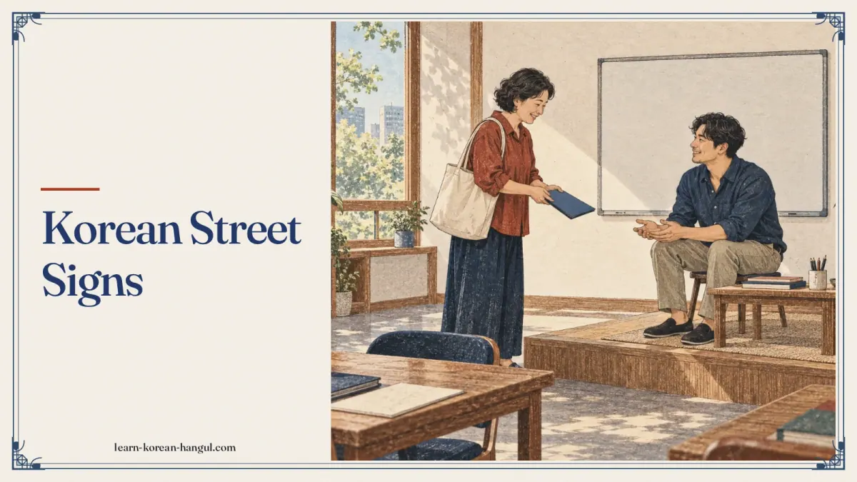 Korean Street Signs