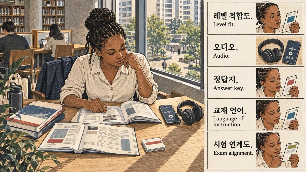 Korean study illustration.