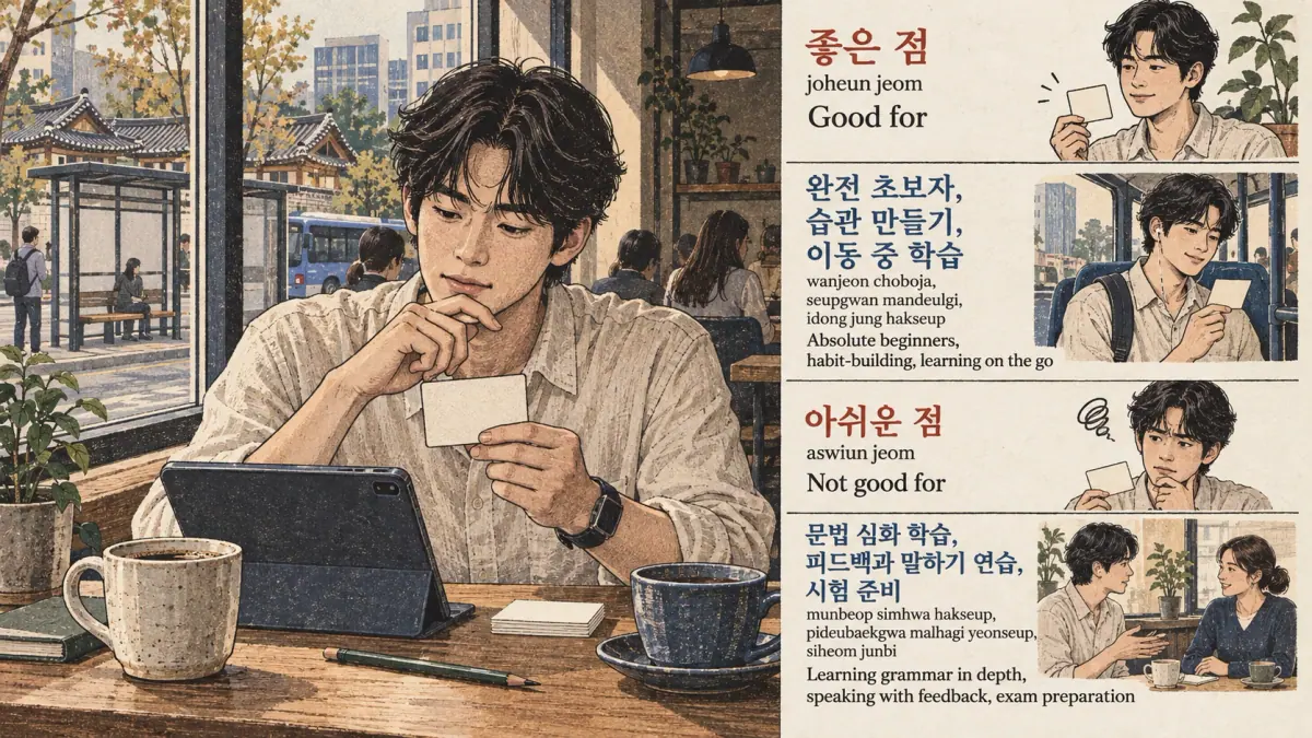 Korean study illustration.