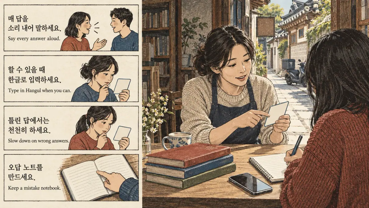 Korean study illustration.