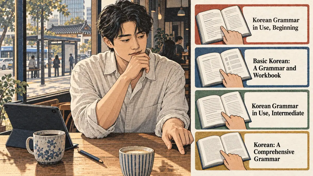 Korean study illustration.