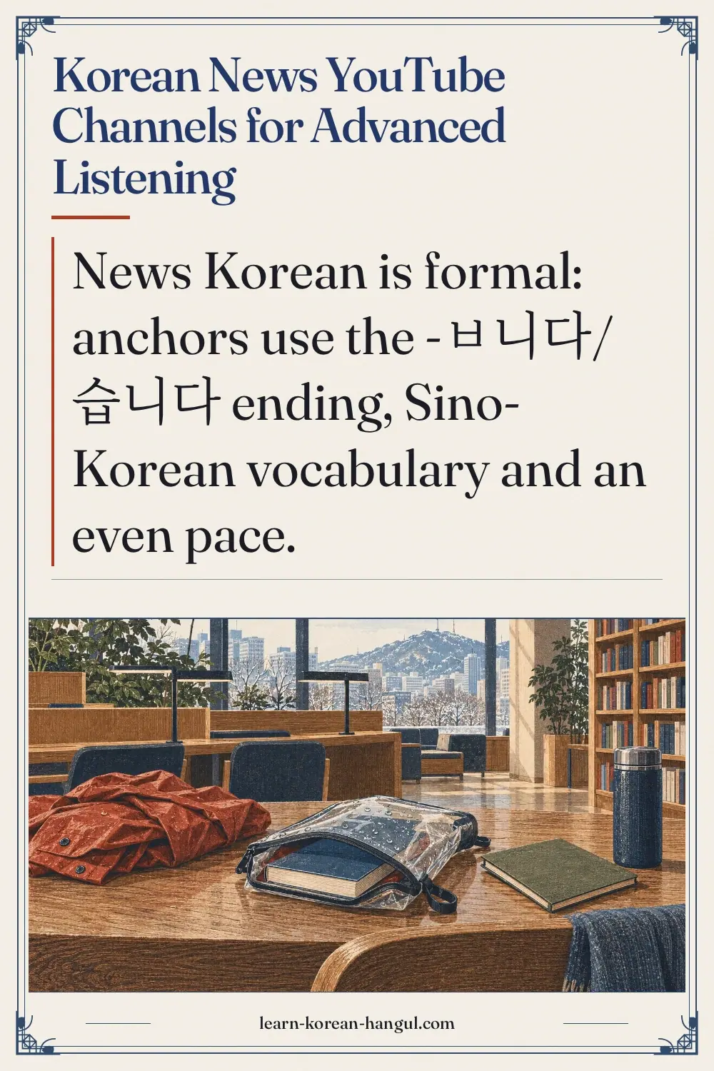 Korean News YouTube Channels for Advanced Listening