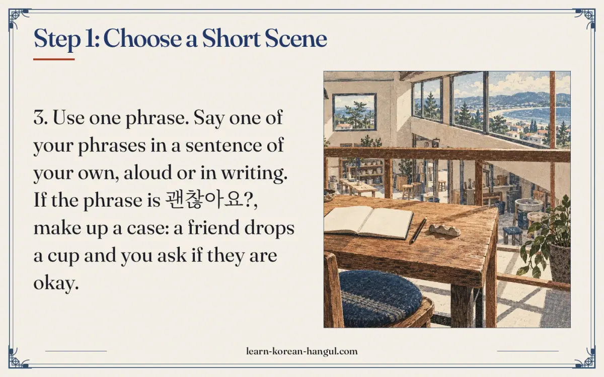 Step 1: Choose a short scene