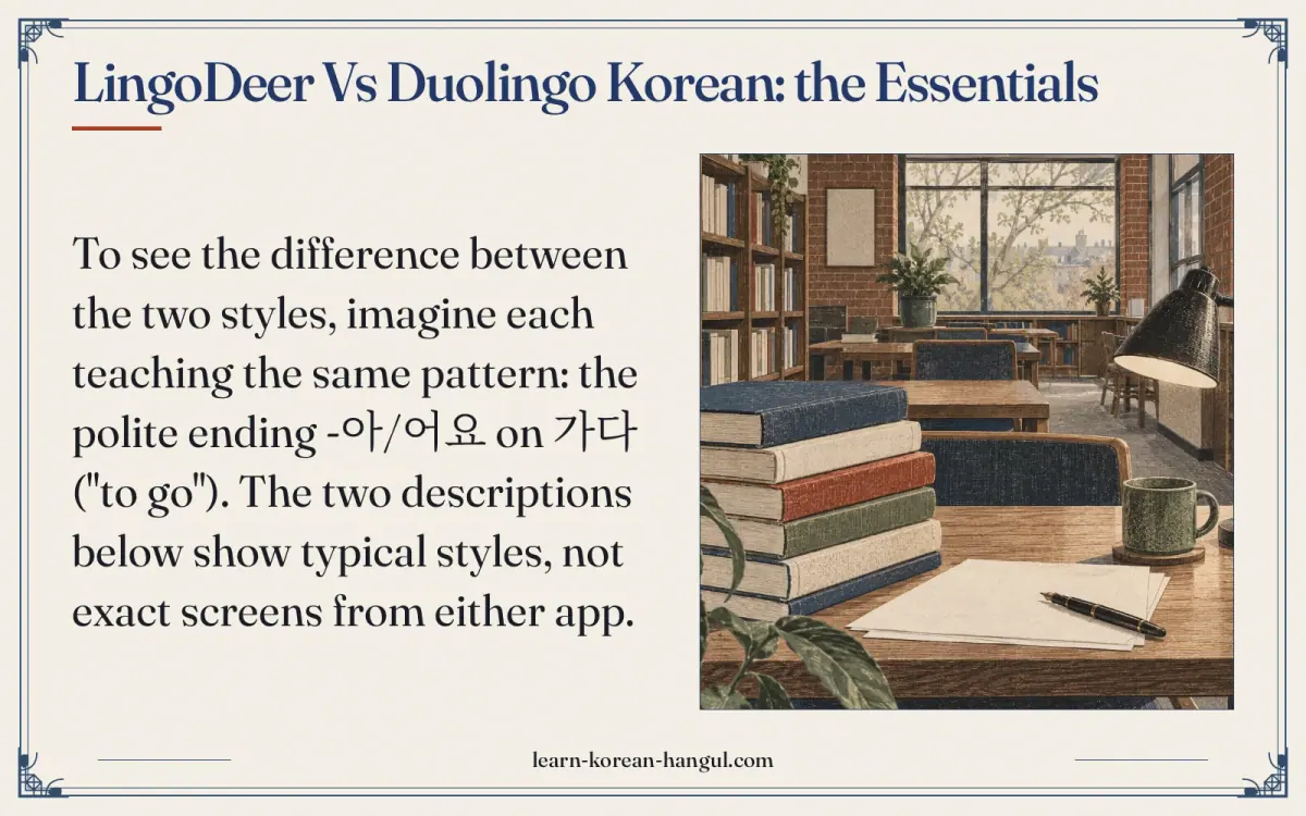LingoDeer vs Duolingo Korean: the essentials