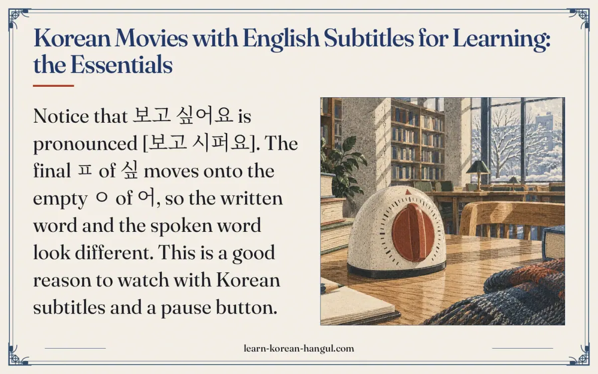 Korean movies with English subtitles for learning: the essentials