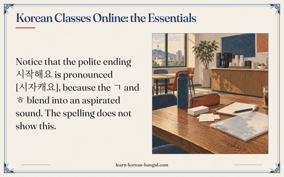 Korean classes online: the essentials