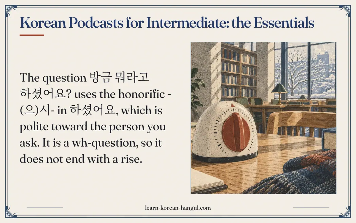 Korean podcasts for intermediate: the essentials