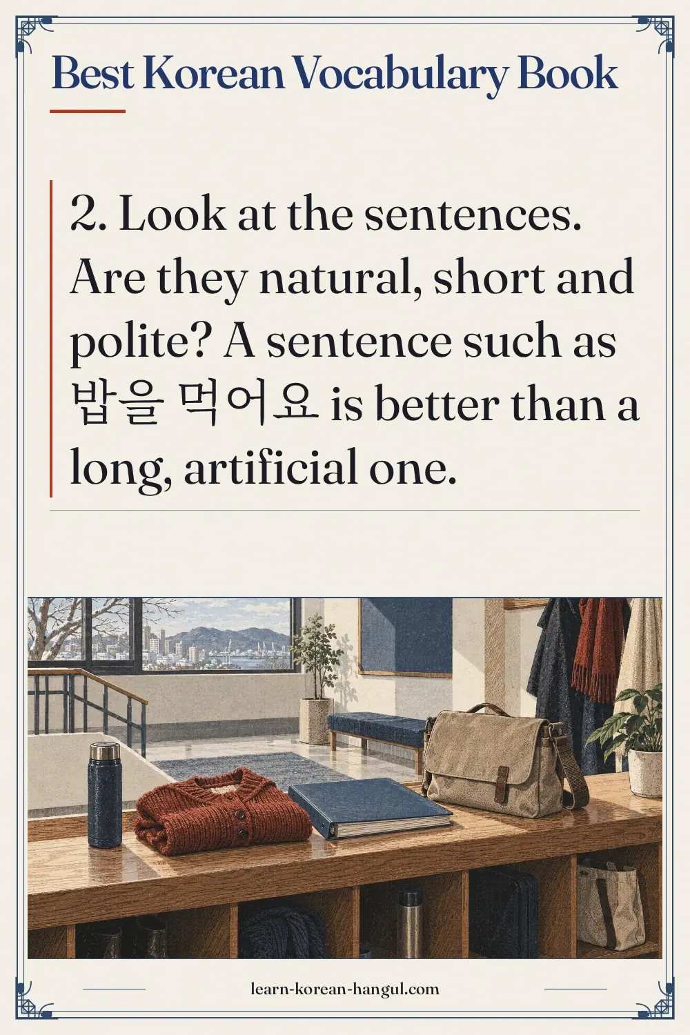 Best Korean Vocabulary Book