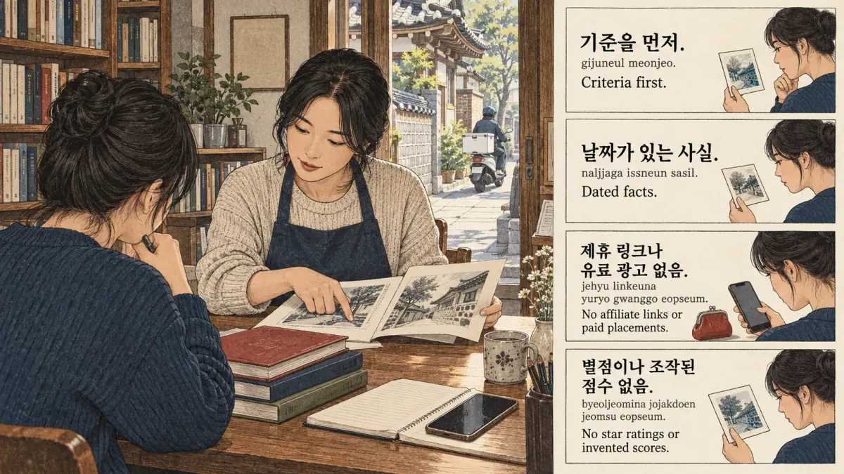 Korean study illustration.