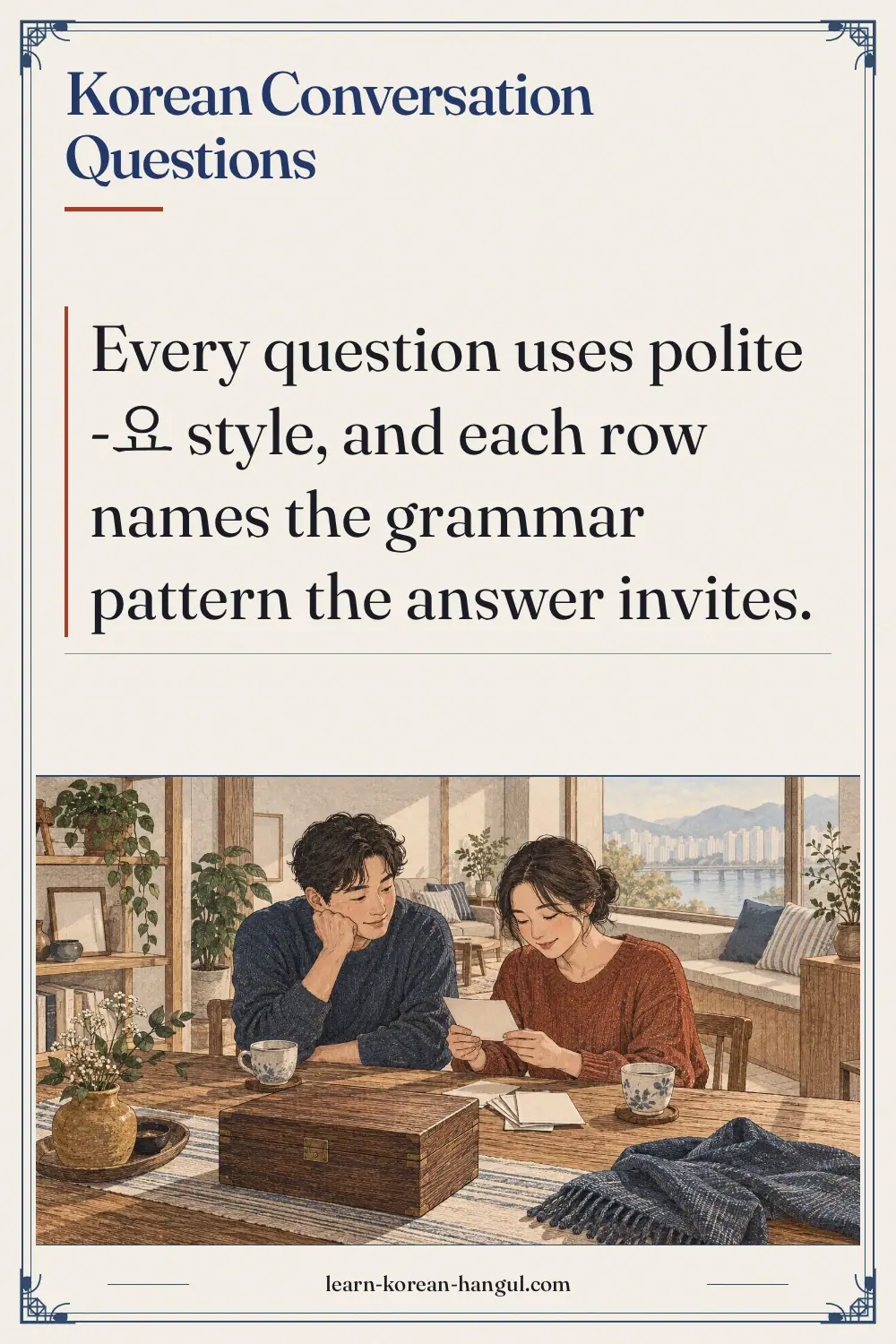 Korean Conversation Questions