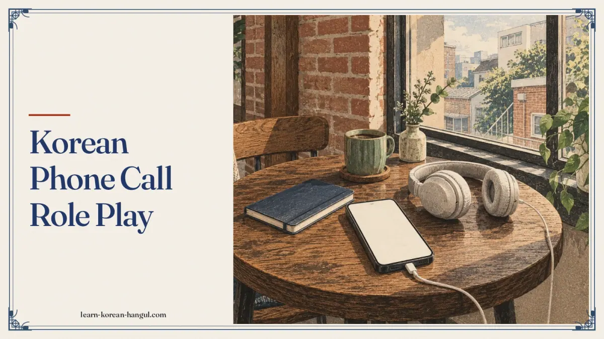 Korean Phone Call Role Play