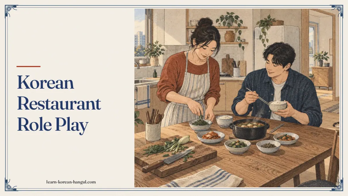 Korean Restaurant Role Play