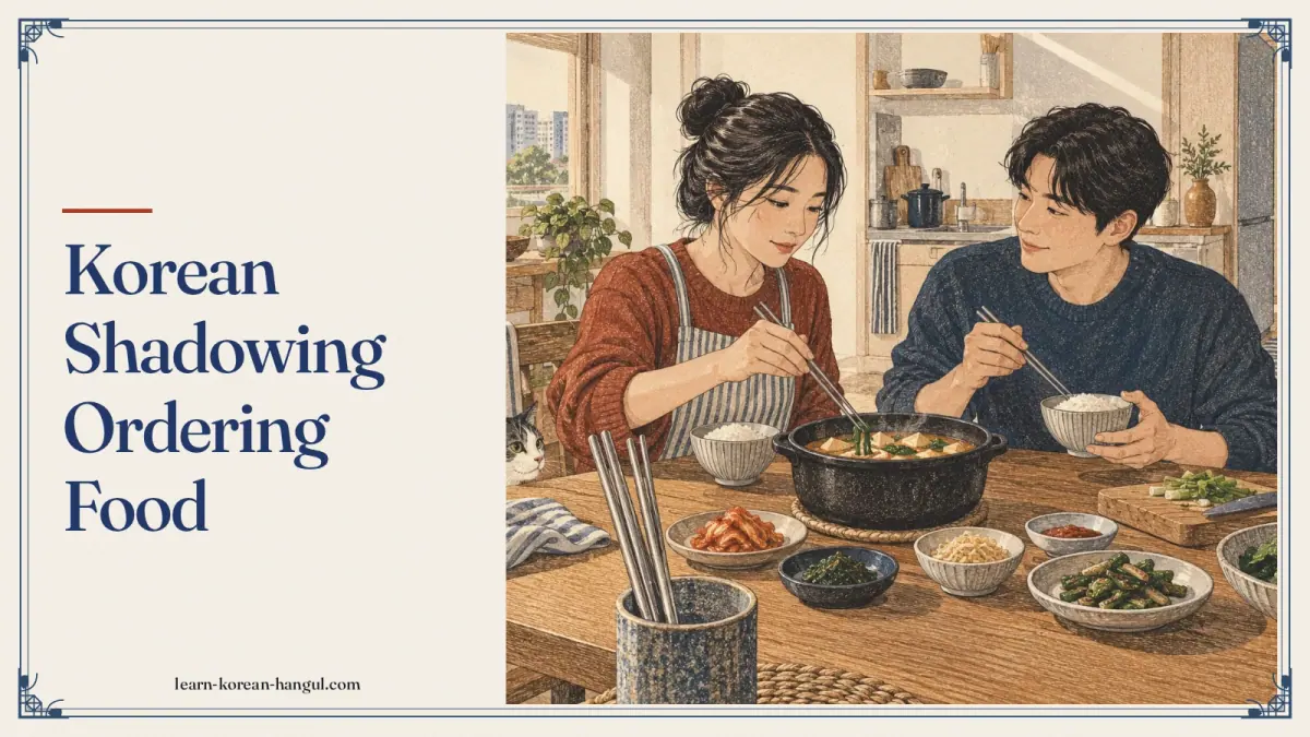 Korean Shadowing Ordering Food