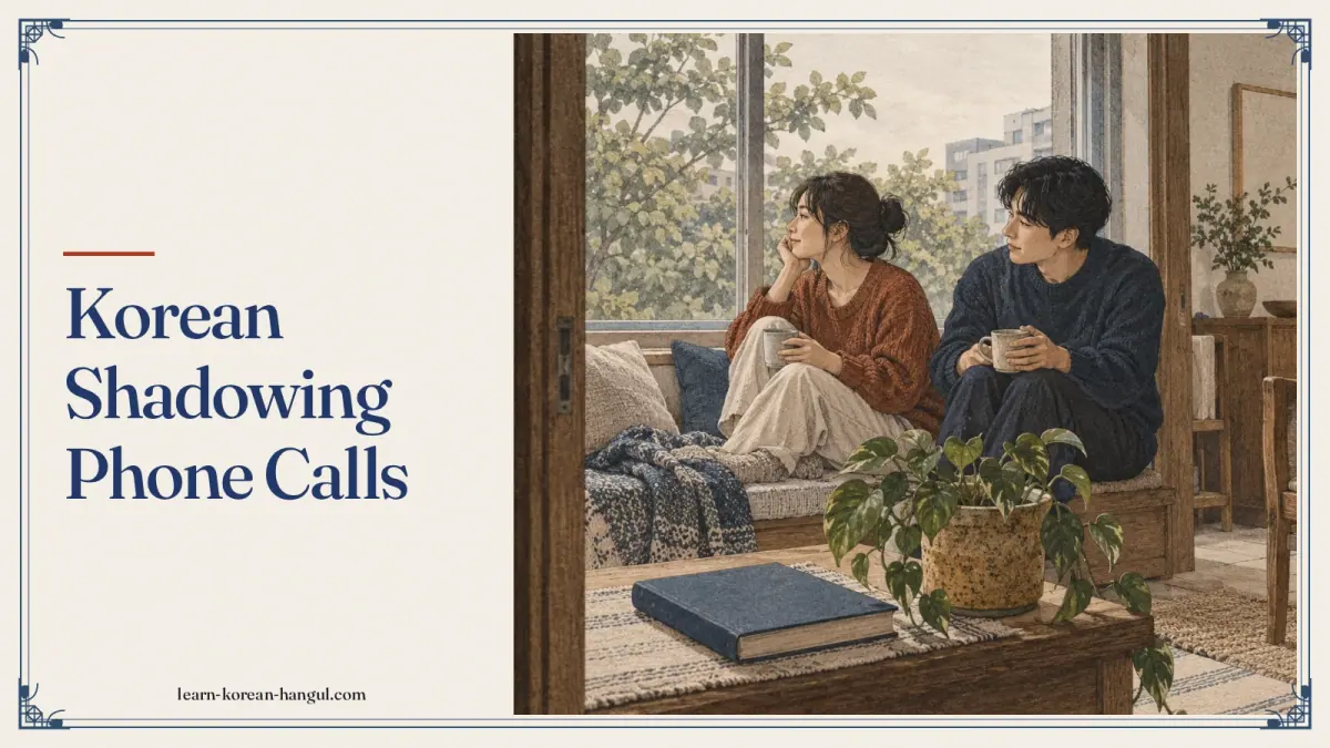 Korean Shadowing Phone Calls