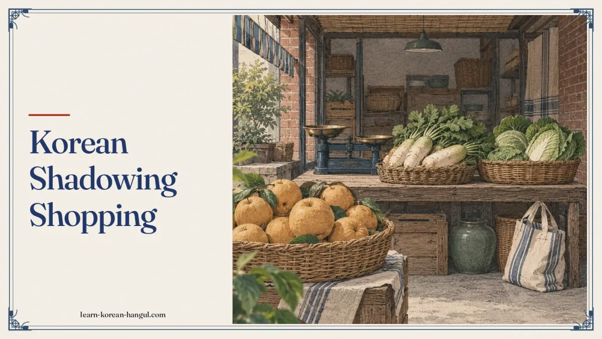 Korean Shadowing Shopping