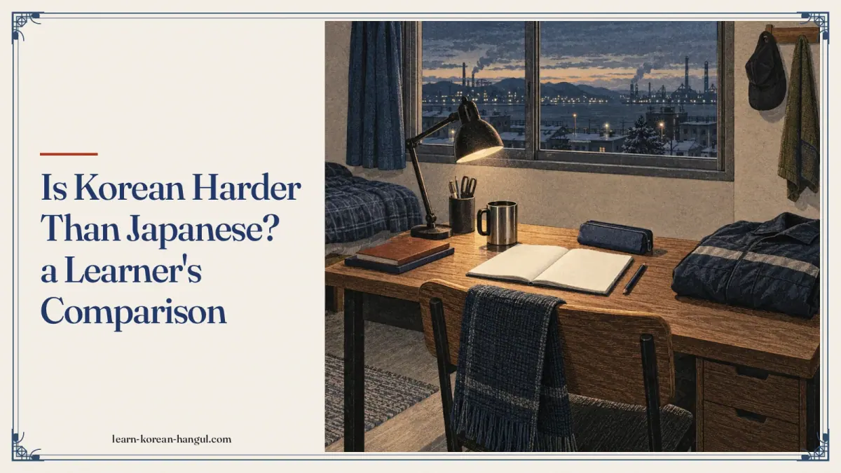 Is Korean Harder Than Japanese? A Learner's Comparison