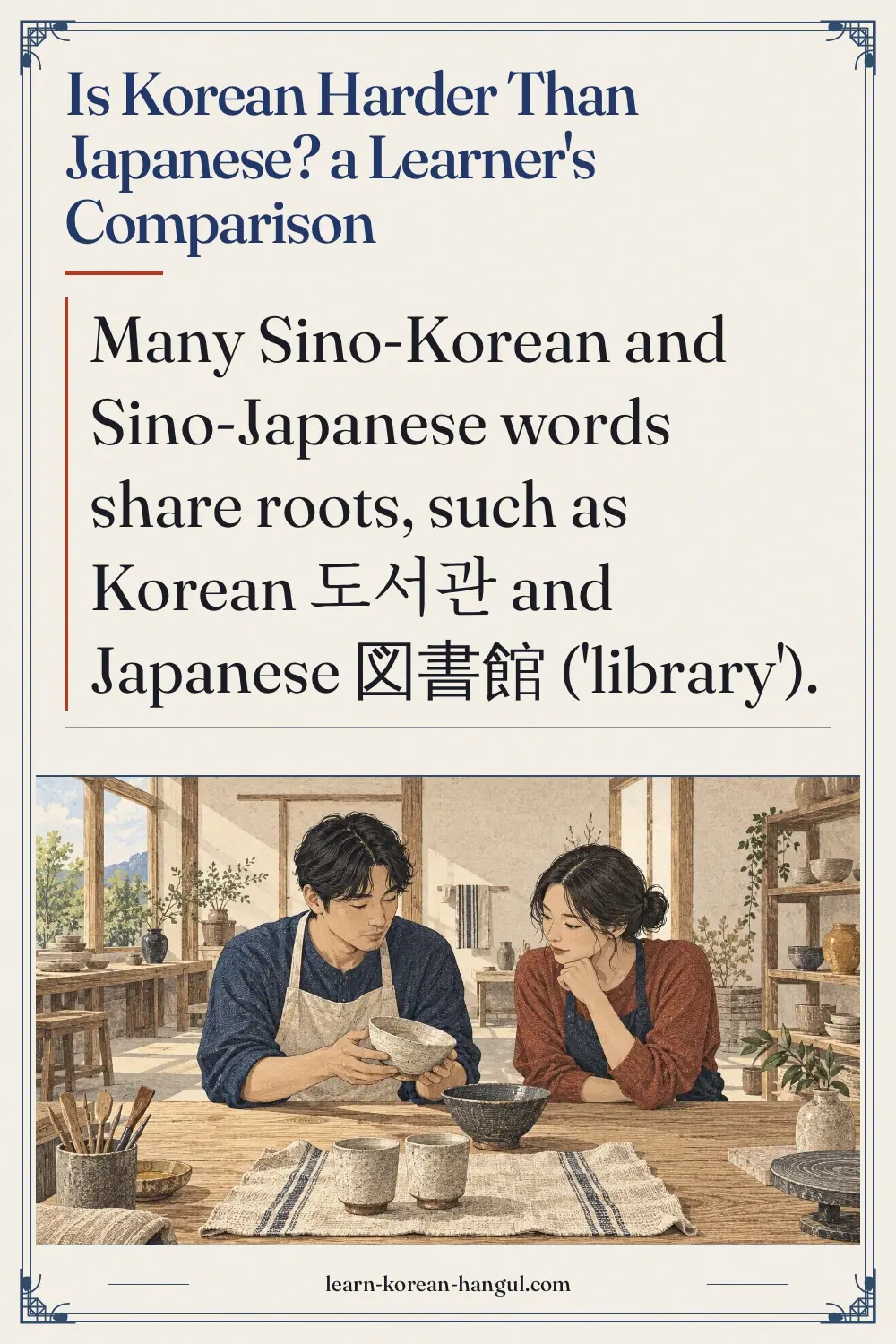 Is Korean Harder Than Japanese? A Learner's Comparison