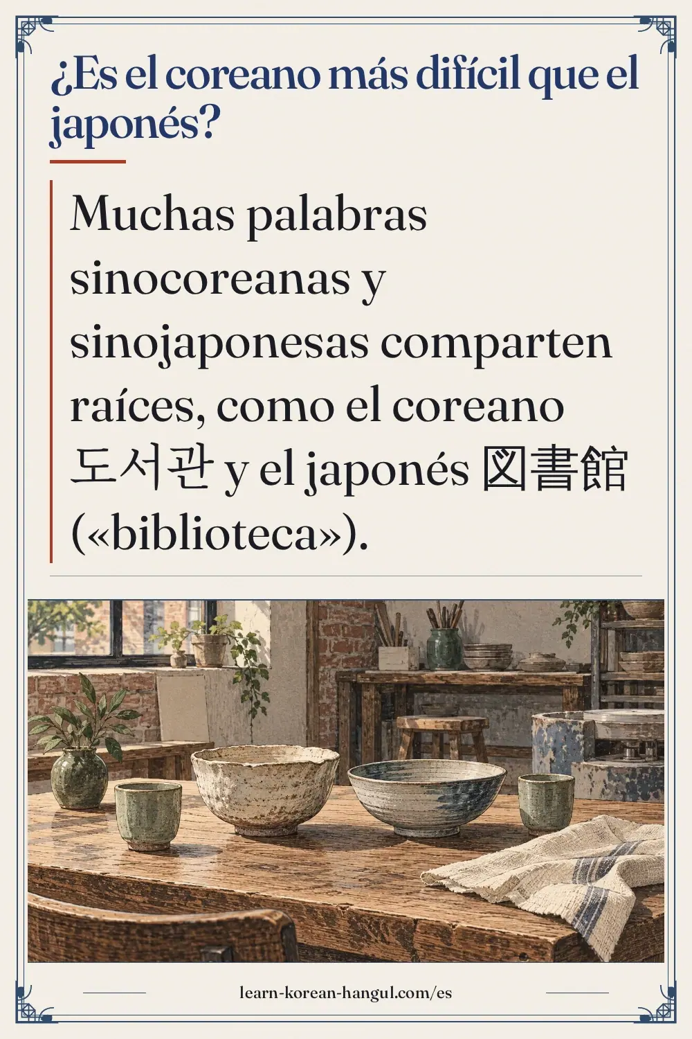 ¿Es el coreano más difícil que el japonés?