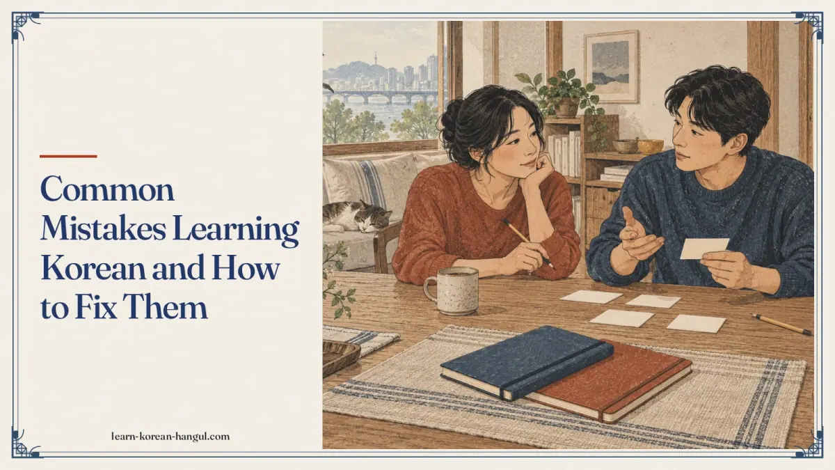 Common Mistakes Learning Korean and How to Fix Them