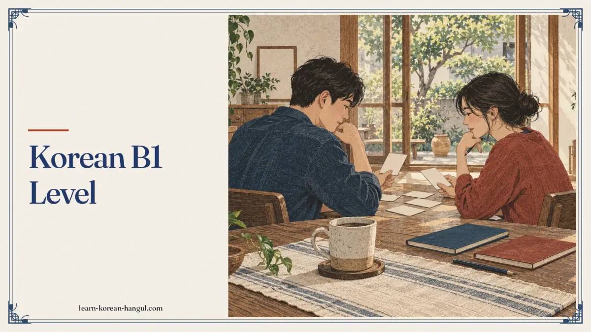 Korean B1 Level