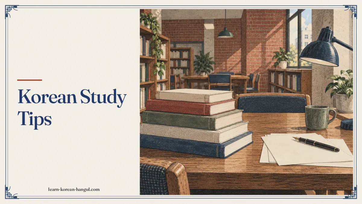 Korean Study Tips