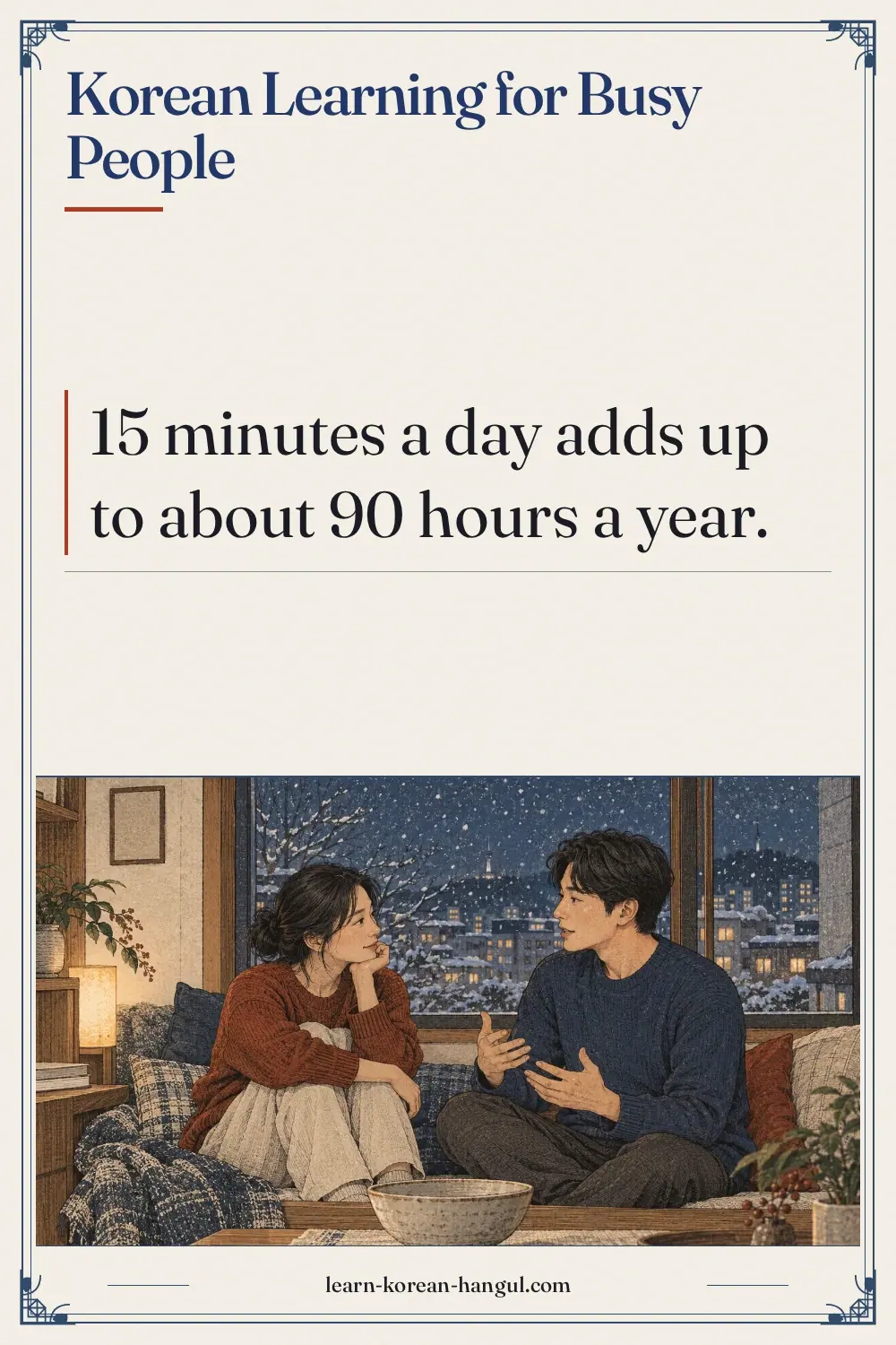 Korean Learning for Busy People