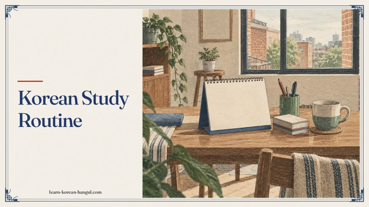 Korean Study Routine