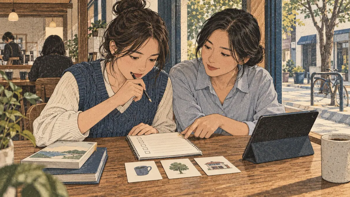 Learner practises how to learn korean for beginners: what it involves.