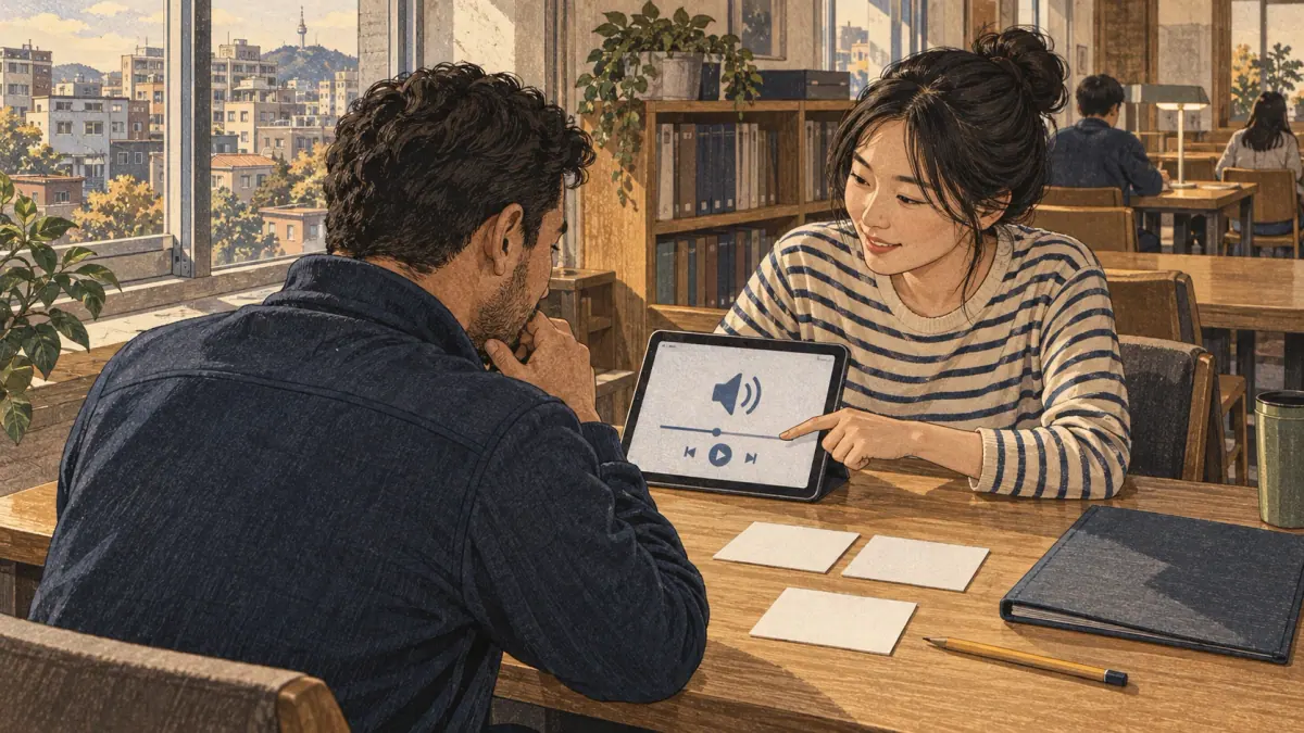 Study-task comparison: a tablet, a closed reference booklet and three blank retrieval cards occupy separate parts of the study table.
