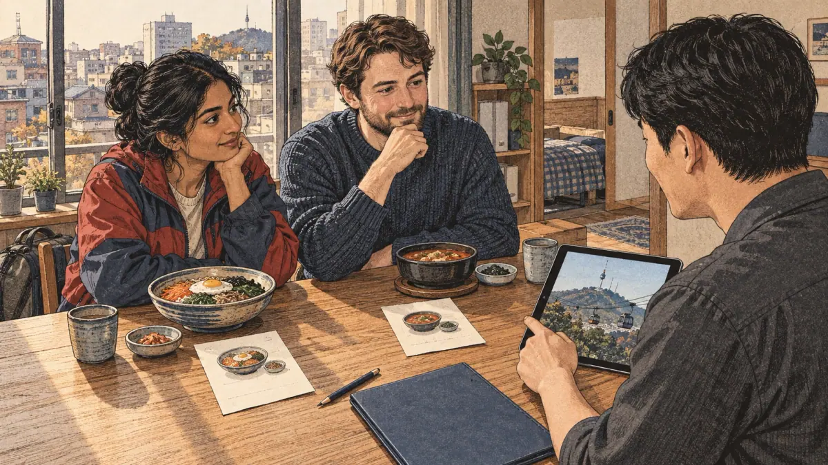 Meal quantities: two diners compare their two individual meal portions with one shared activity booking before entering the quantities.