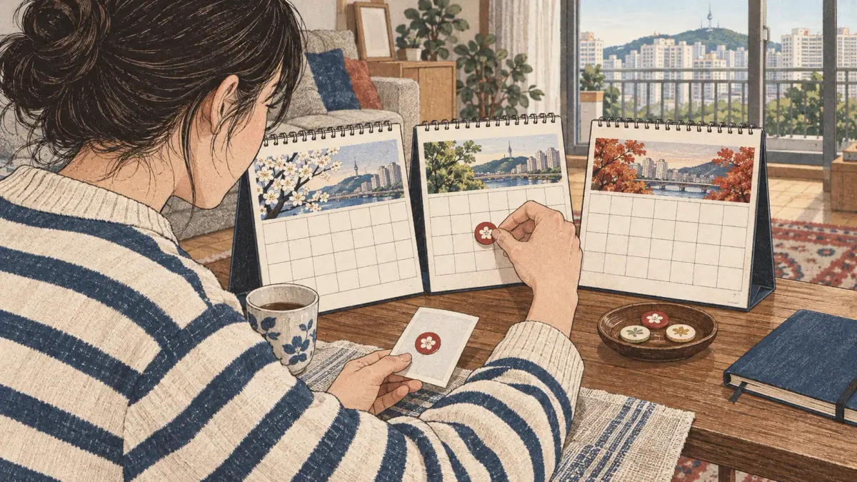 Adult learners compare family dates and lunar calendars.