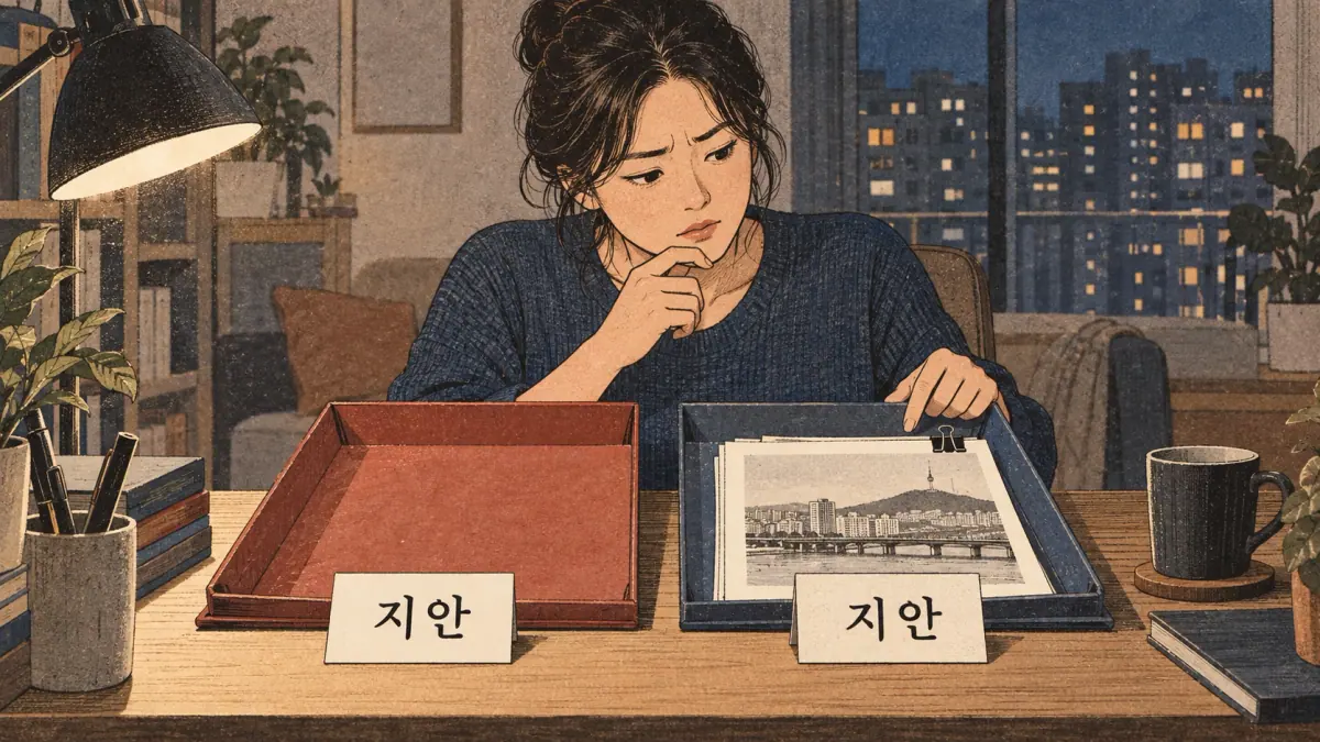 Illustrated study example: 지안.