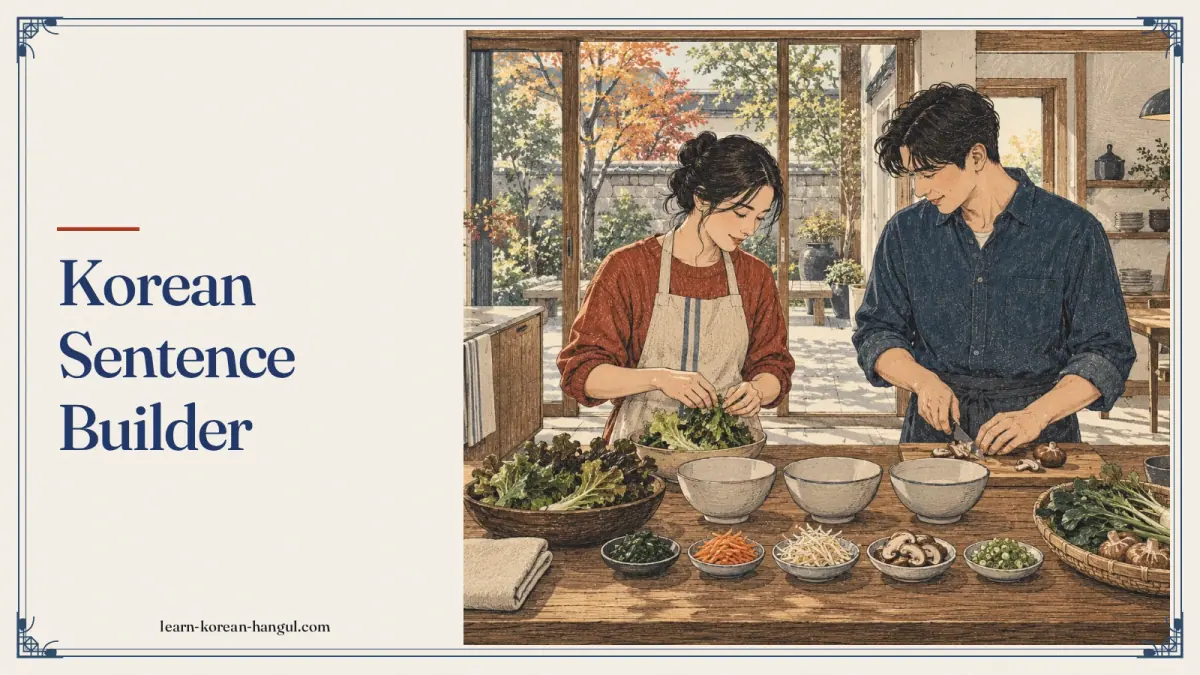 Korean Sentence Builder