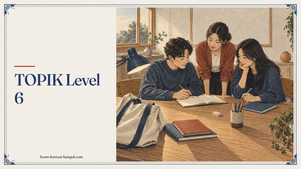 TOPIK Level 6
