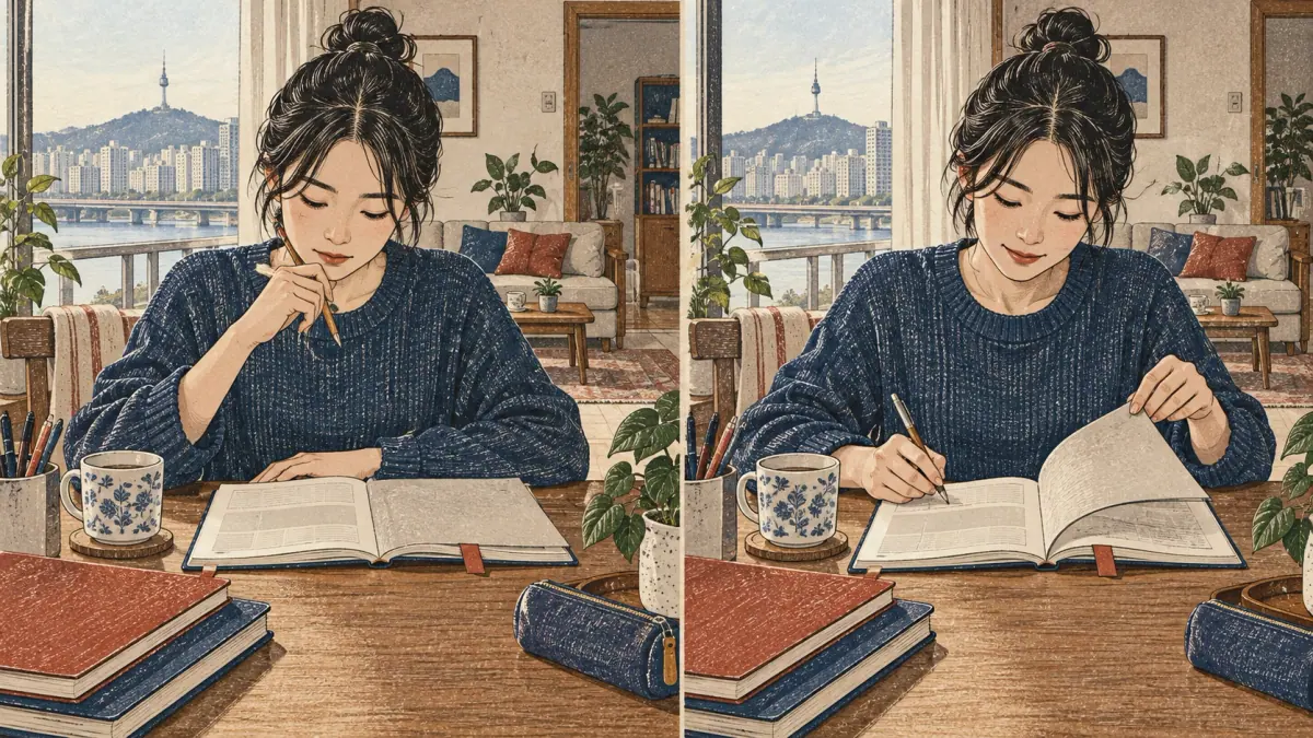 Illustrated lesson about Practice Mode and Exam Conditions.