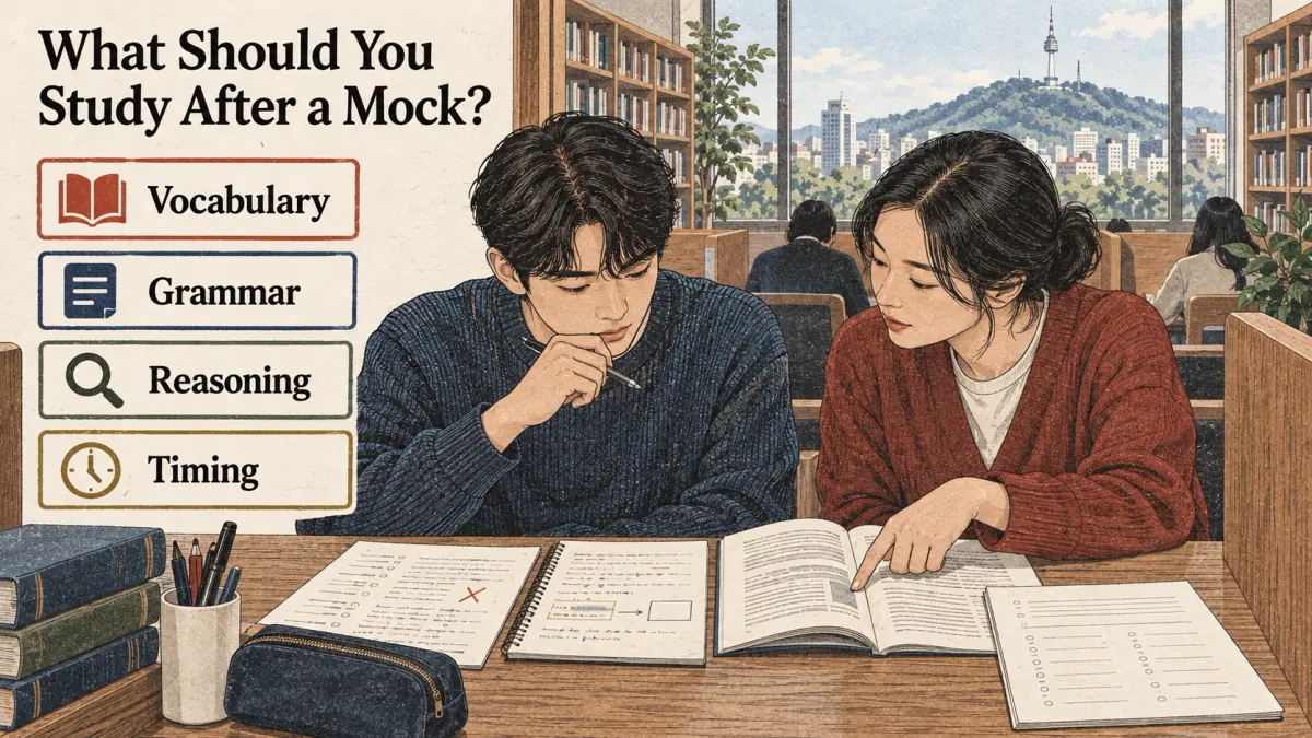 Illustrated lesson about What Should You Study After a Mock.