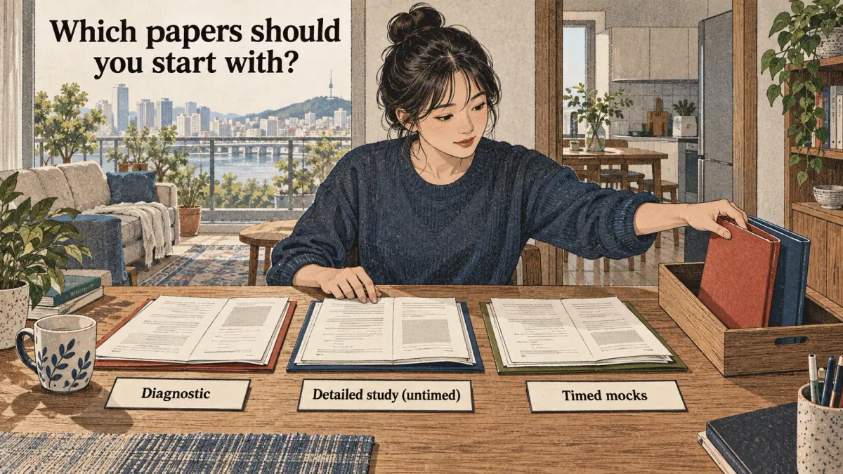 Illustrated lesson about Which papers should you start with.