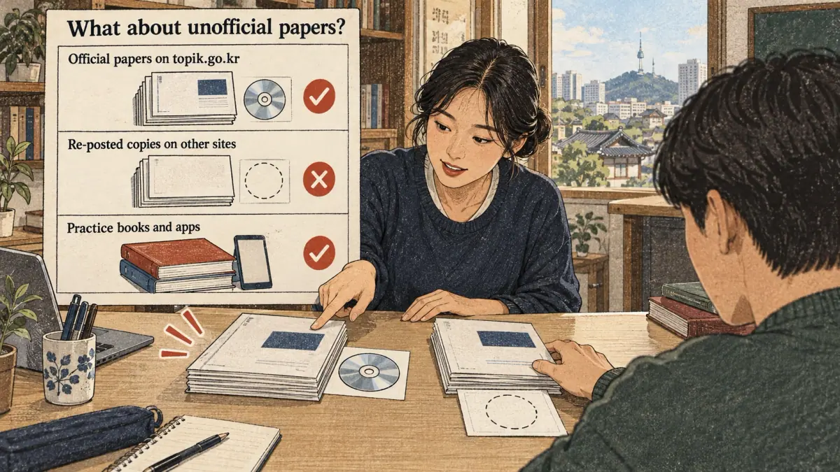 Illustrated lesson about What about unofficial papers.